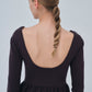 Balloon peplum Knit tops