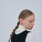 Leather Trimmed Wool Jumper Dress