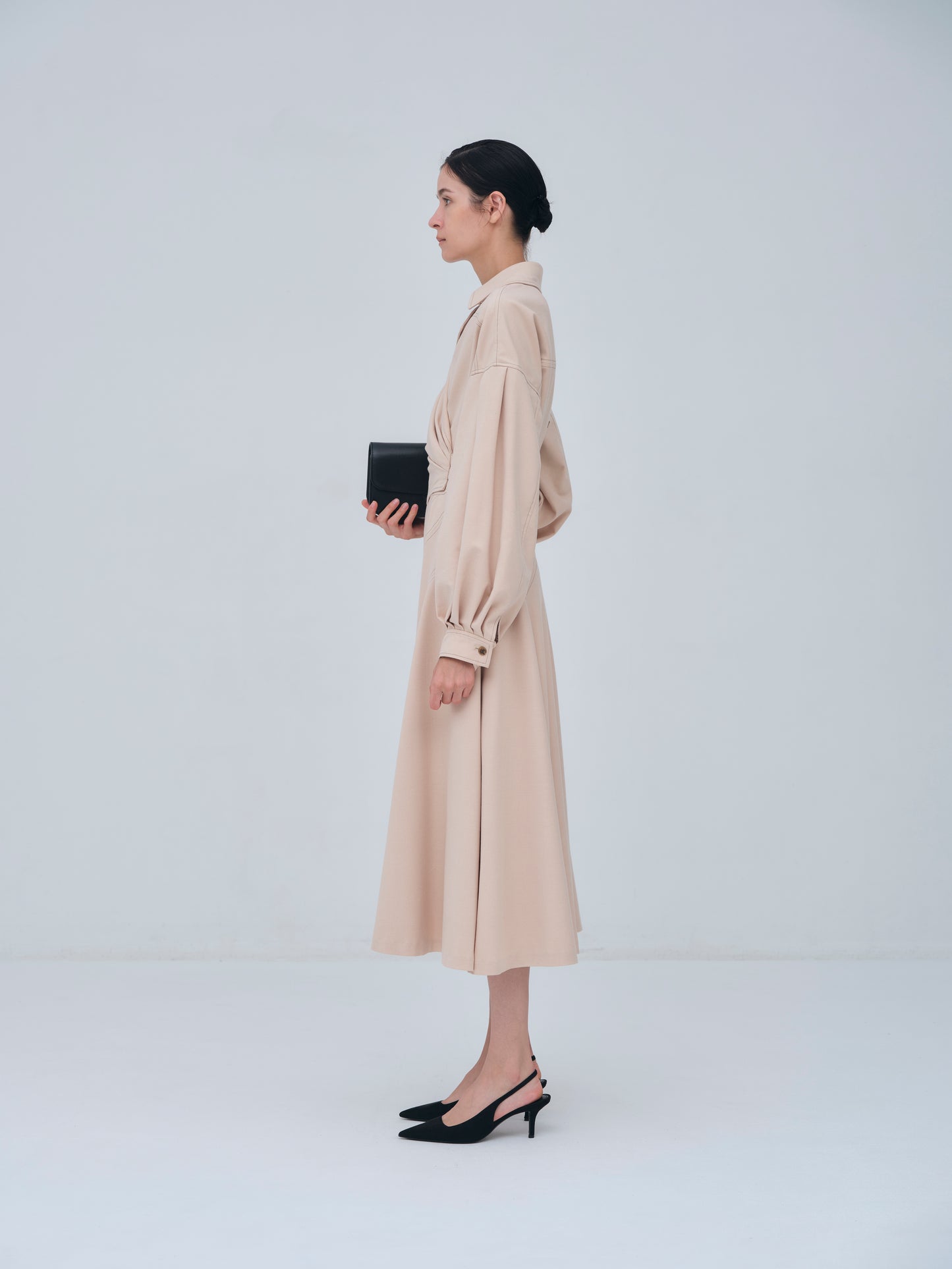 Asymmetric Side Buckle Dress