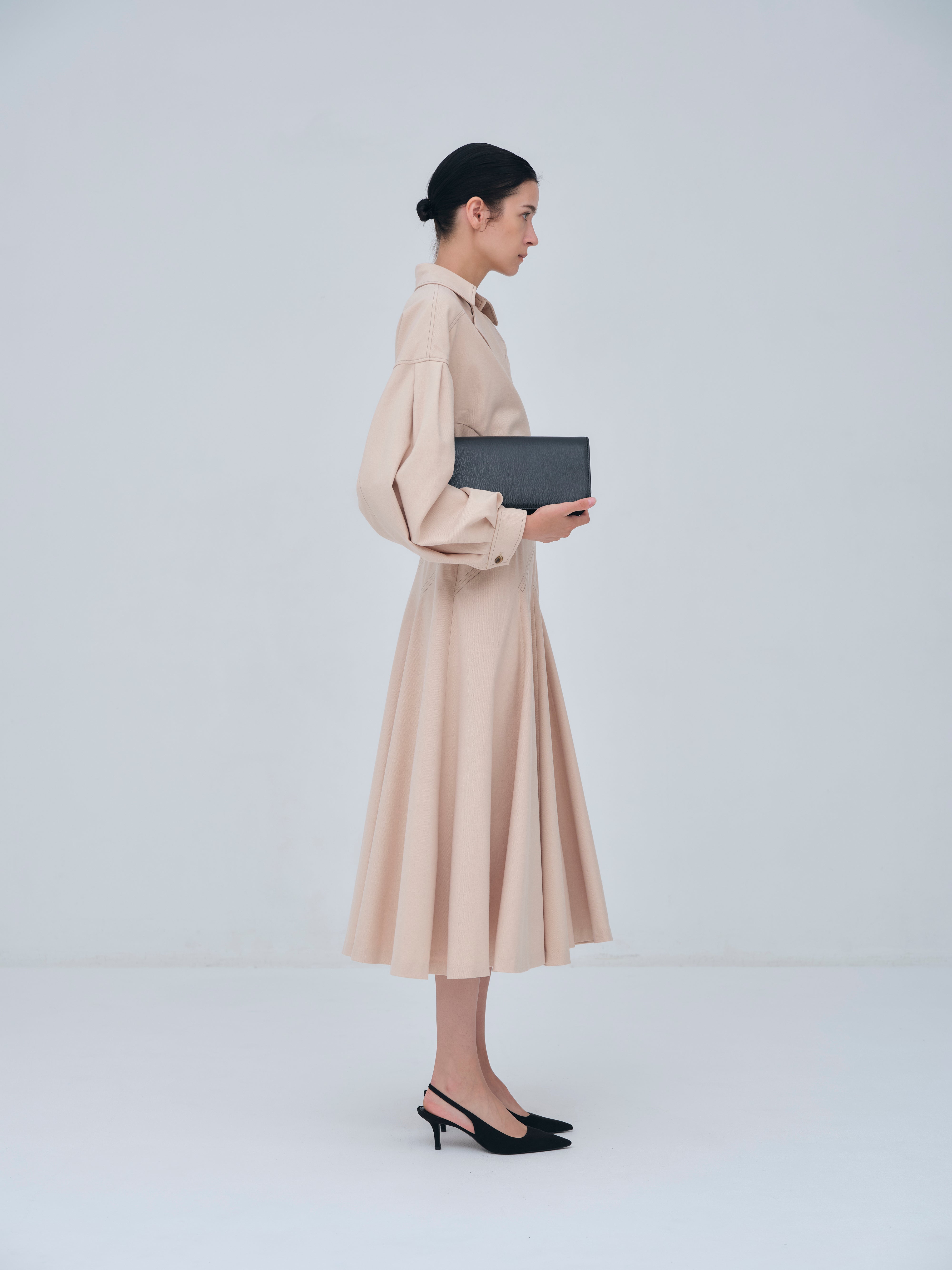 Asymmetric Side Buckle Dress