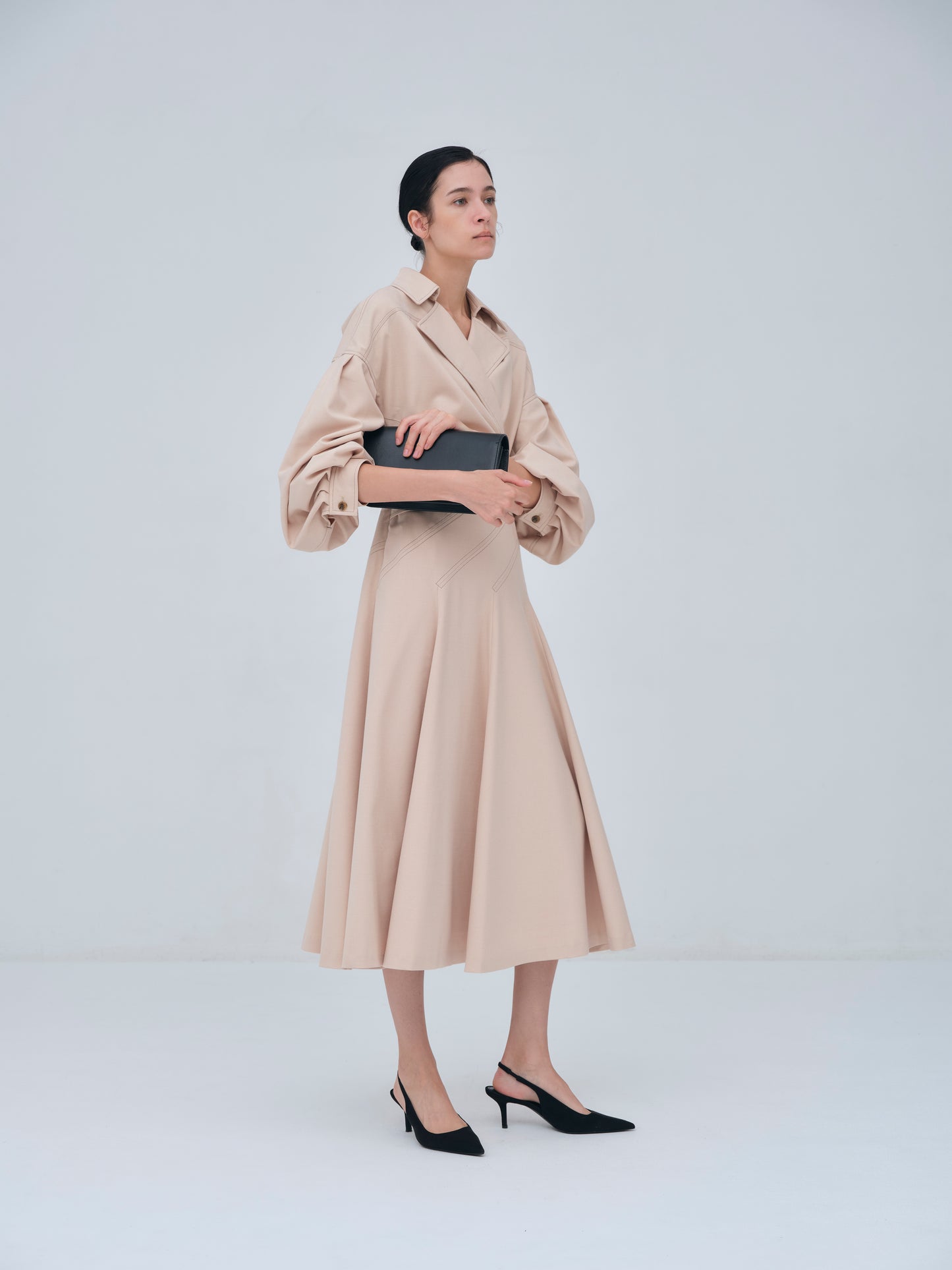 Asymmetric Side Buckle Dress