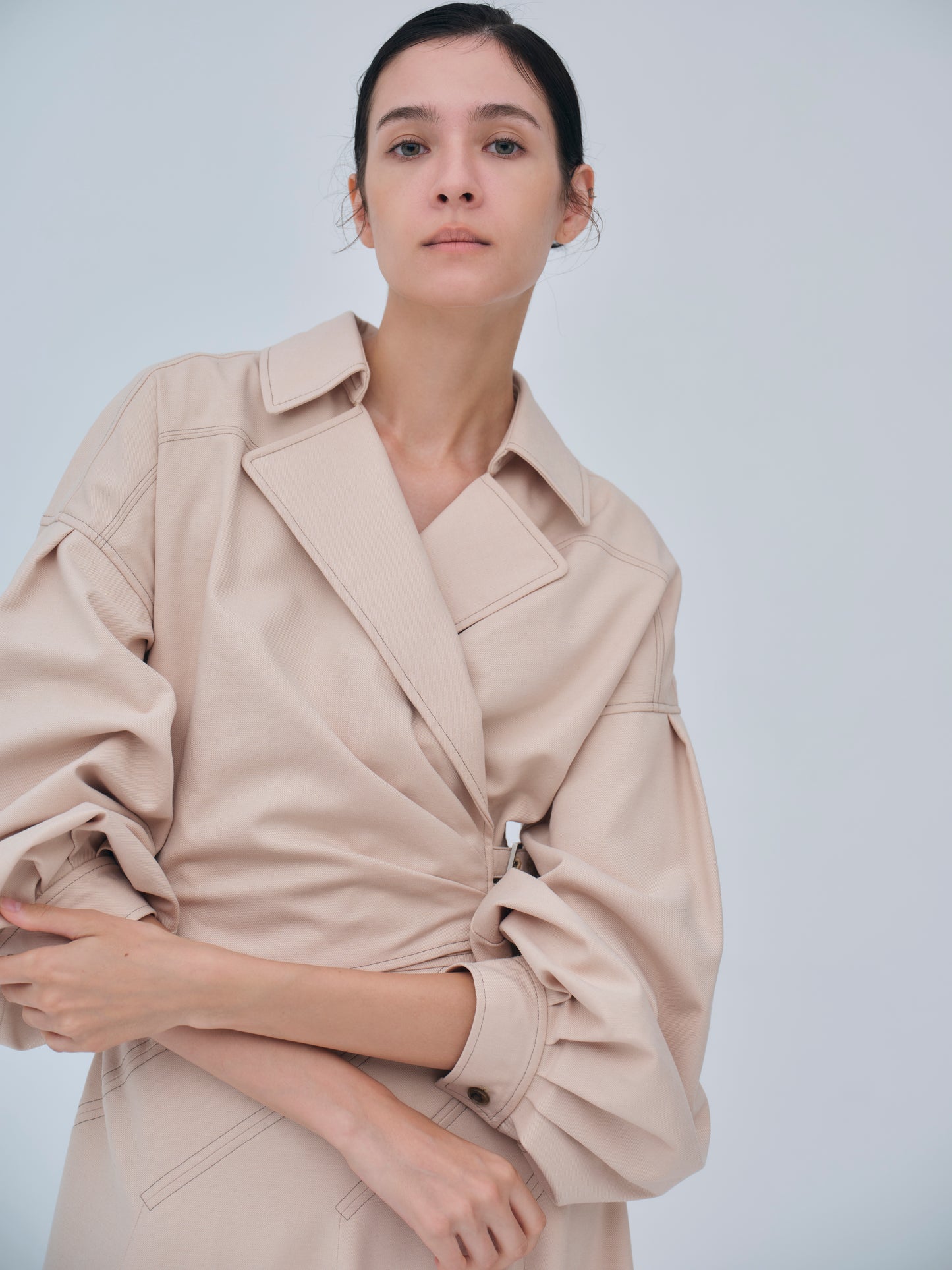 Asymmetric Side Buckle Dress