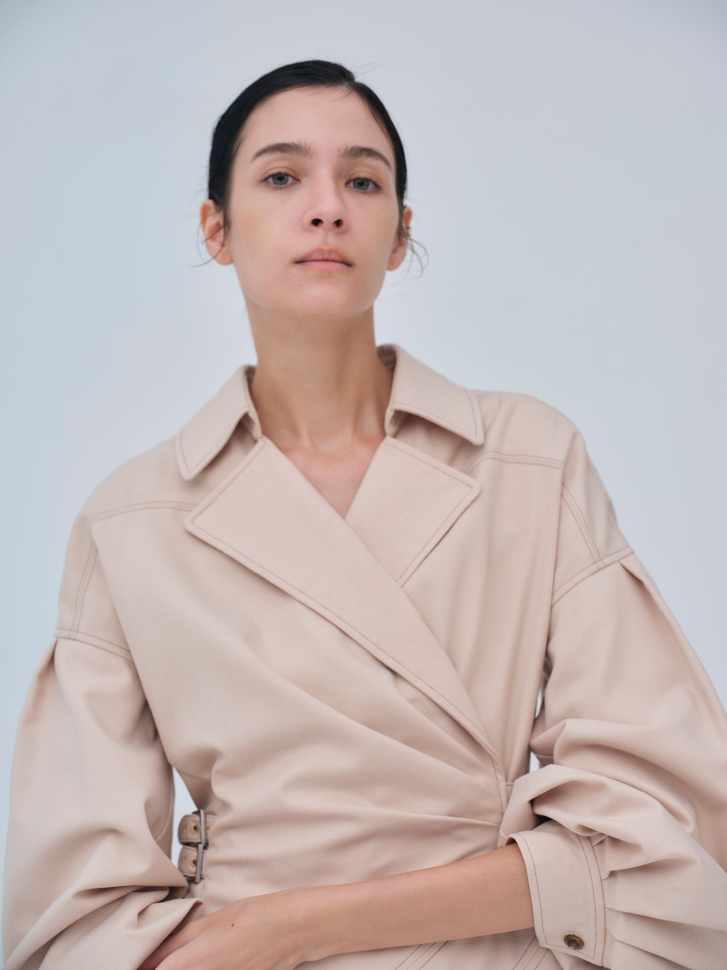 Asymmetric Side Buckle Dress