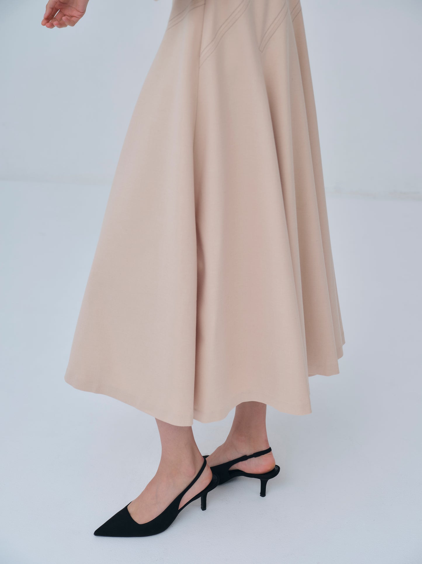 Asymmetric Side Buckle Dress