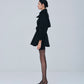 Cropped Suede Trench Coat