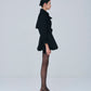 Cropped Suede Trench Coat
