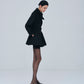 Cropped Suede Trench Coat