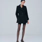 Cropped Suede Trench Coat