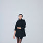 Cropped Suede Trench Coat