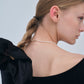 Sharp Neck Velour Tops