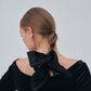 Sharp Neck Velour Tops