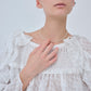 Sheer Jacquard Frill Blouse