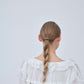 Sheer Jacquard Frill Blouse