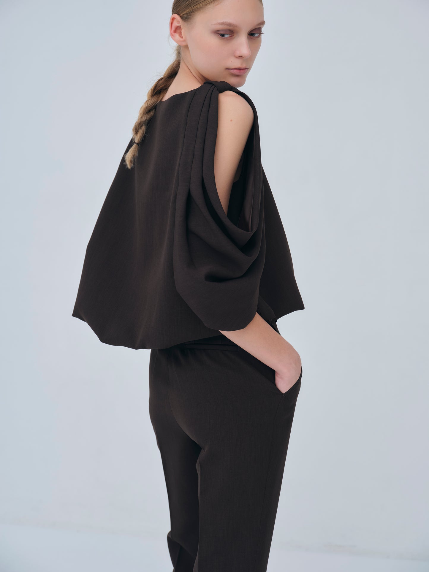 Drape Sleeve Balloon Tops