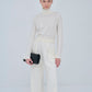 Structured Tuck Wide Pants