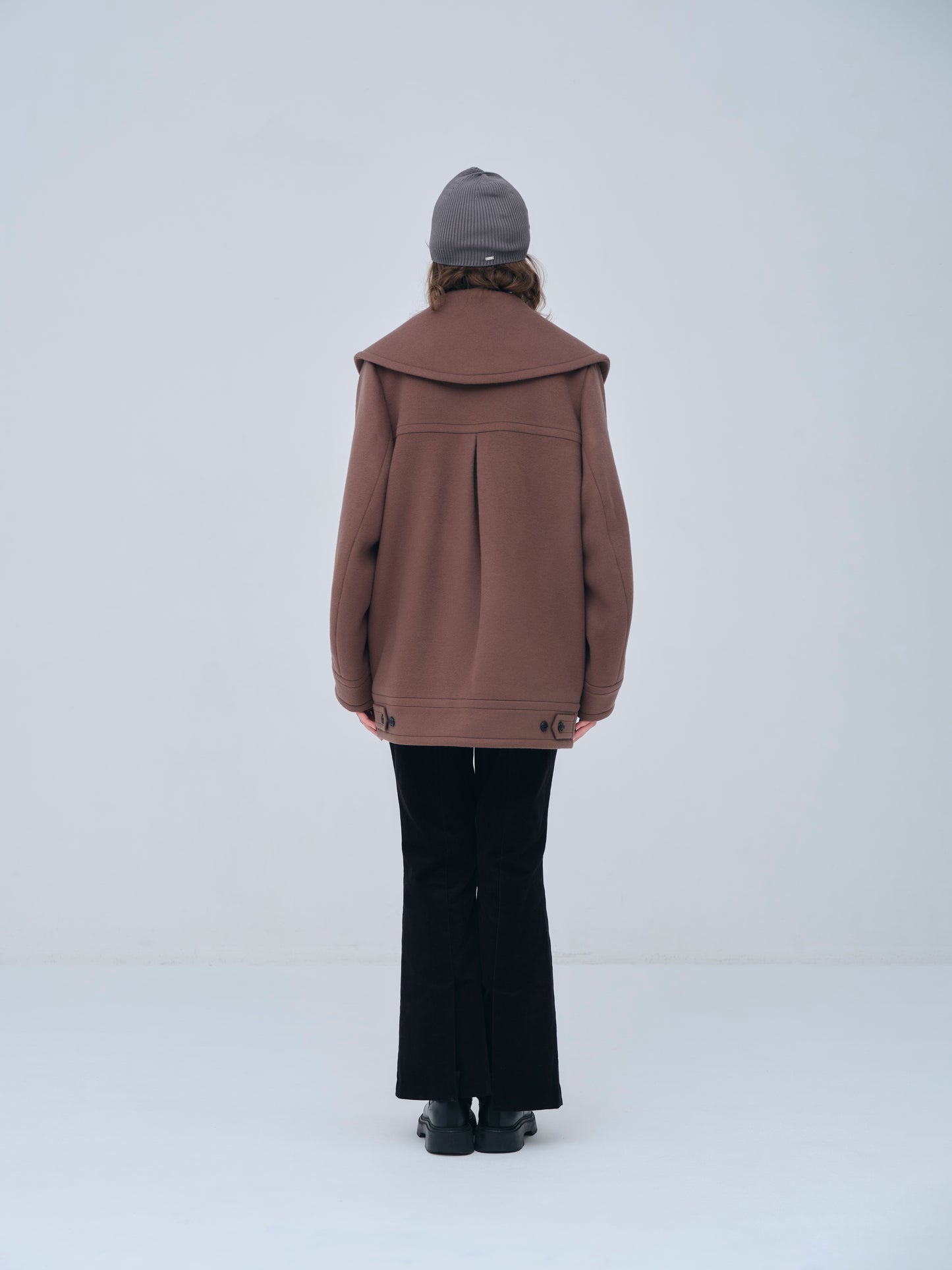 Signature Wide Lapel Mid Coat