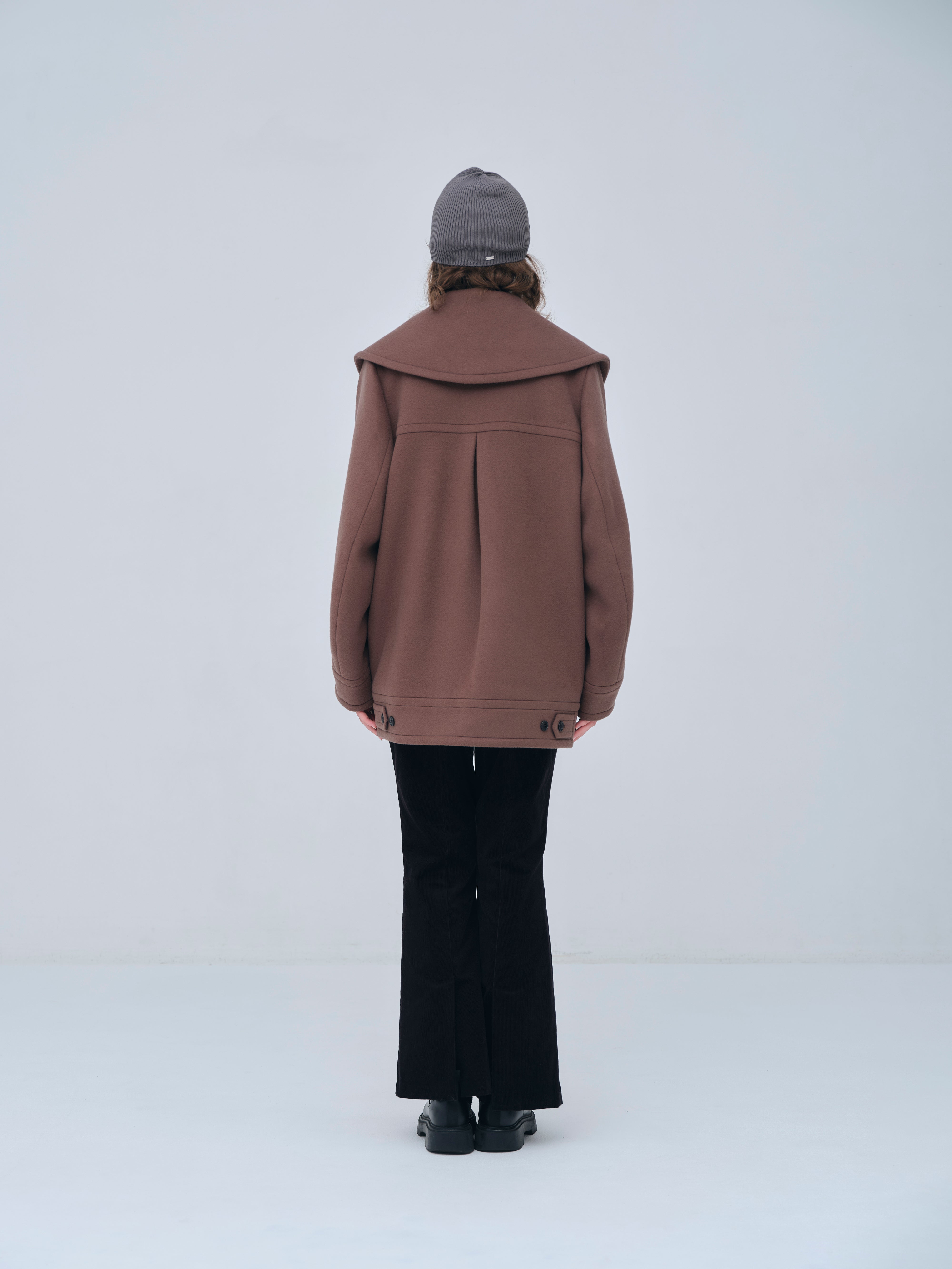 Signature Wide Lapel Mid Coat
