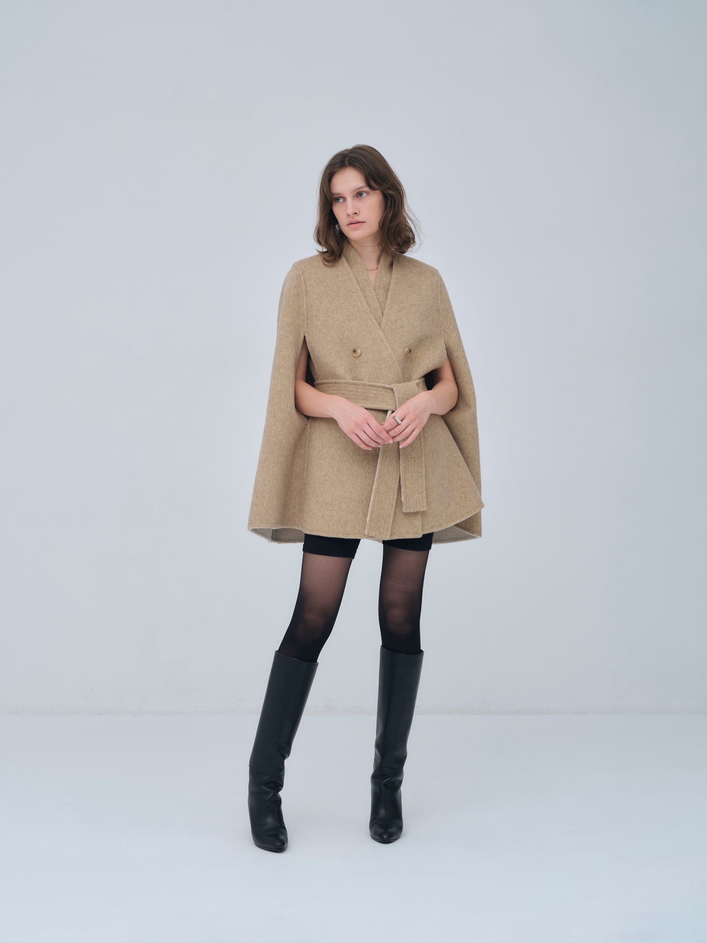 Dual Face Cape Coat