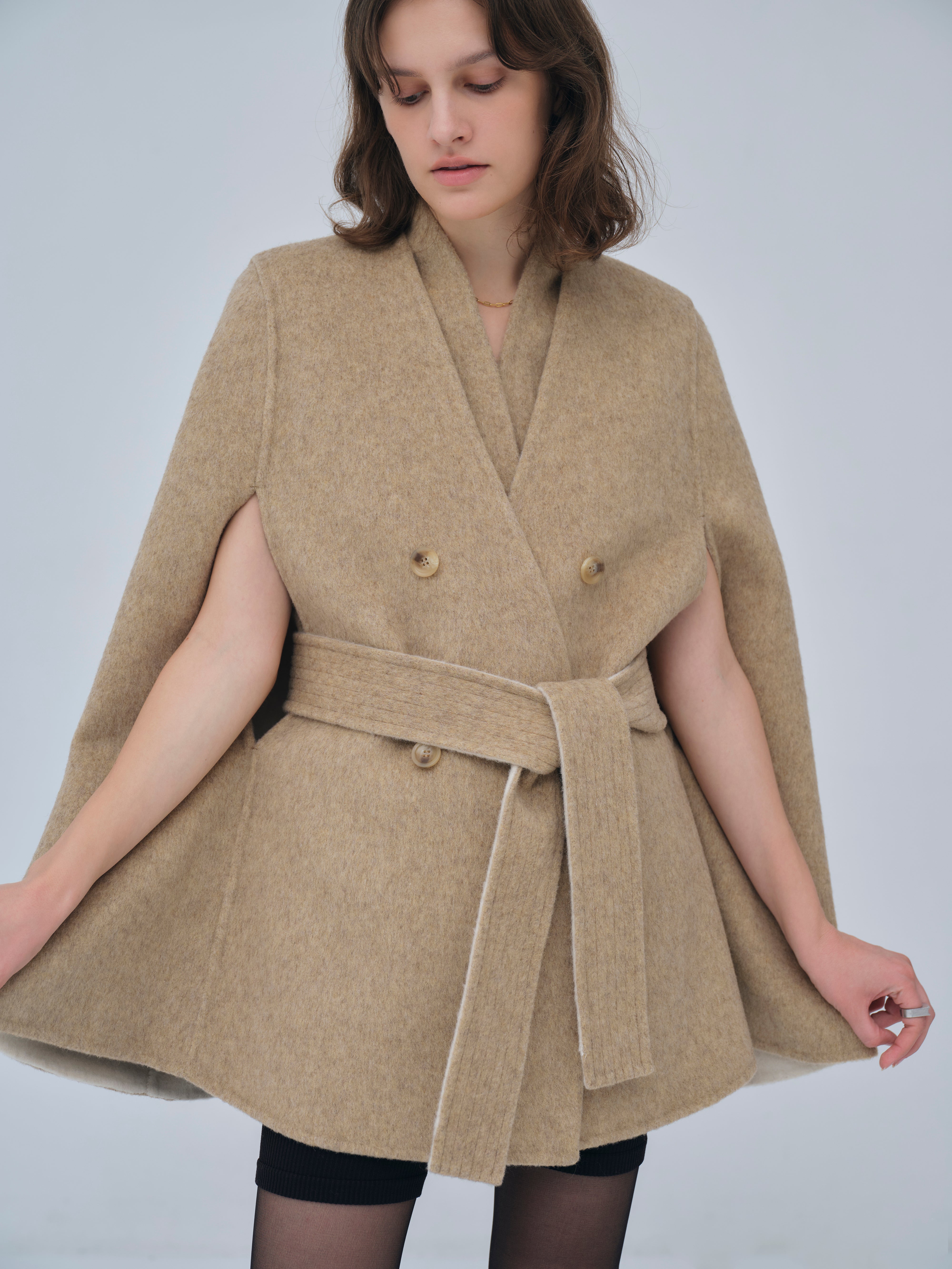 Dual Face Cape Coat