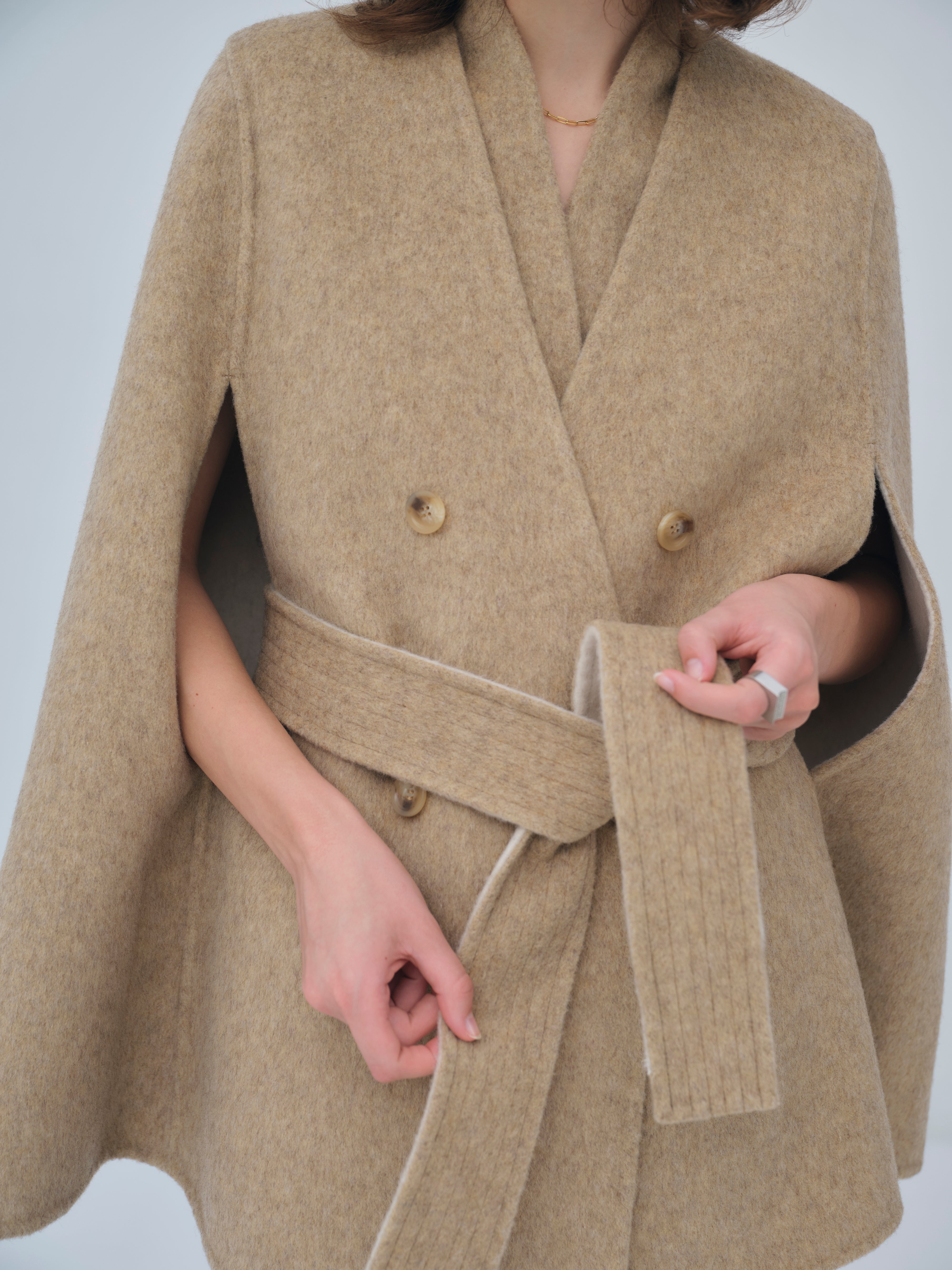 Dual Face Cape Coat