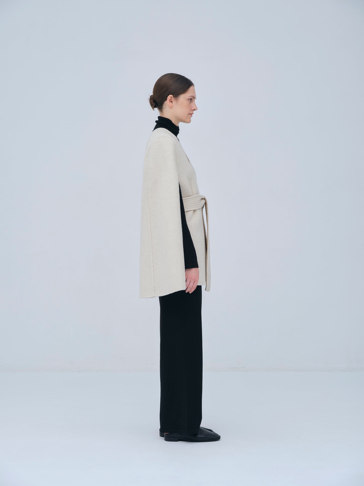 Structured Tuck Wide Pants