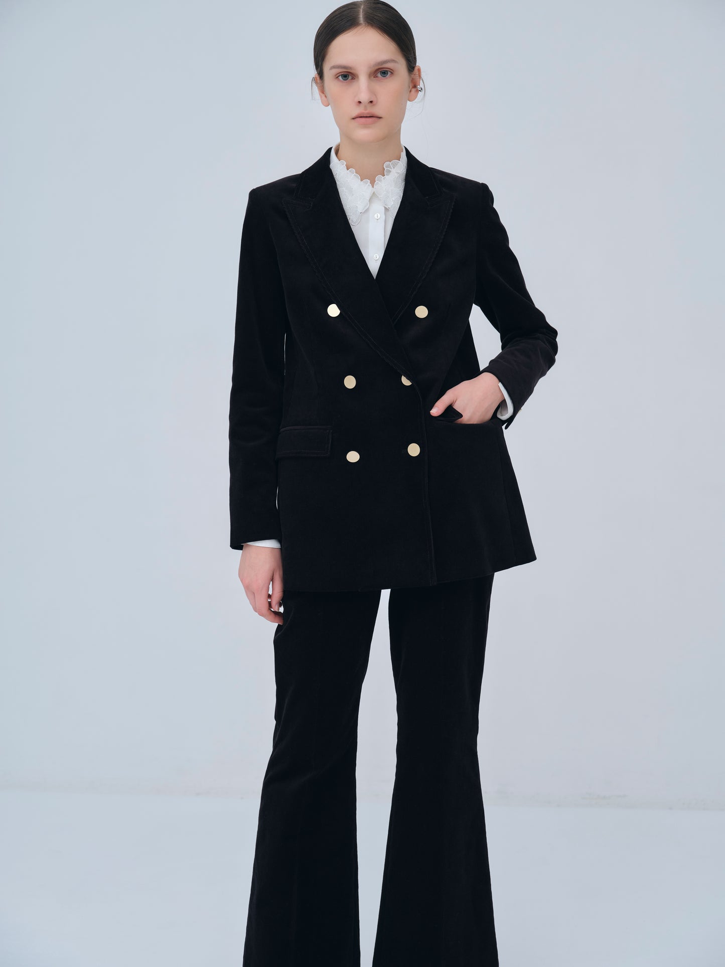 Double-breasted Corduroy Jacket
