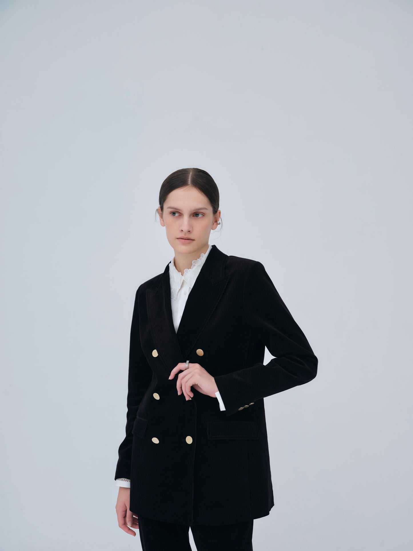 Double-breasted Corduroy Jacket