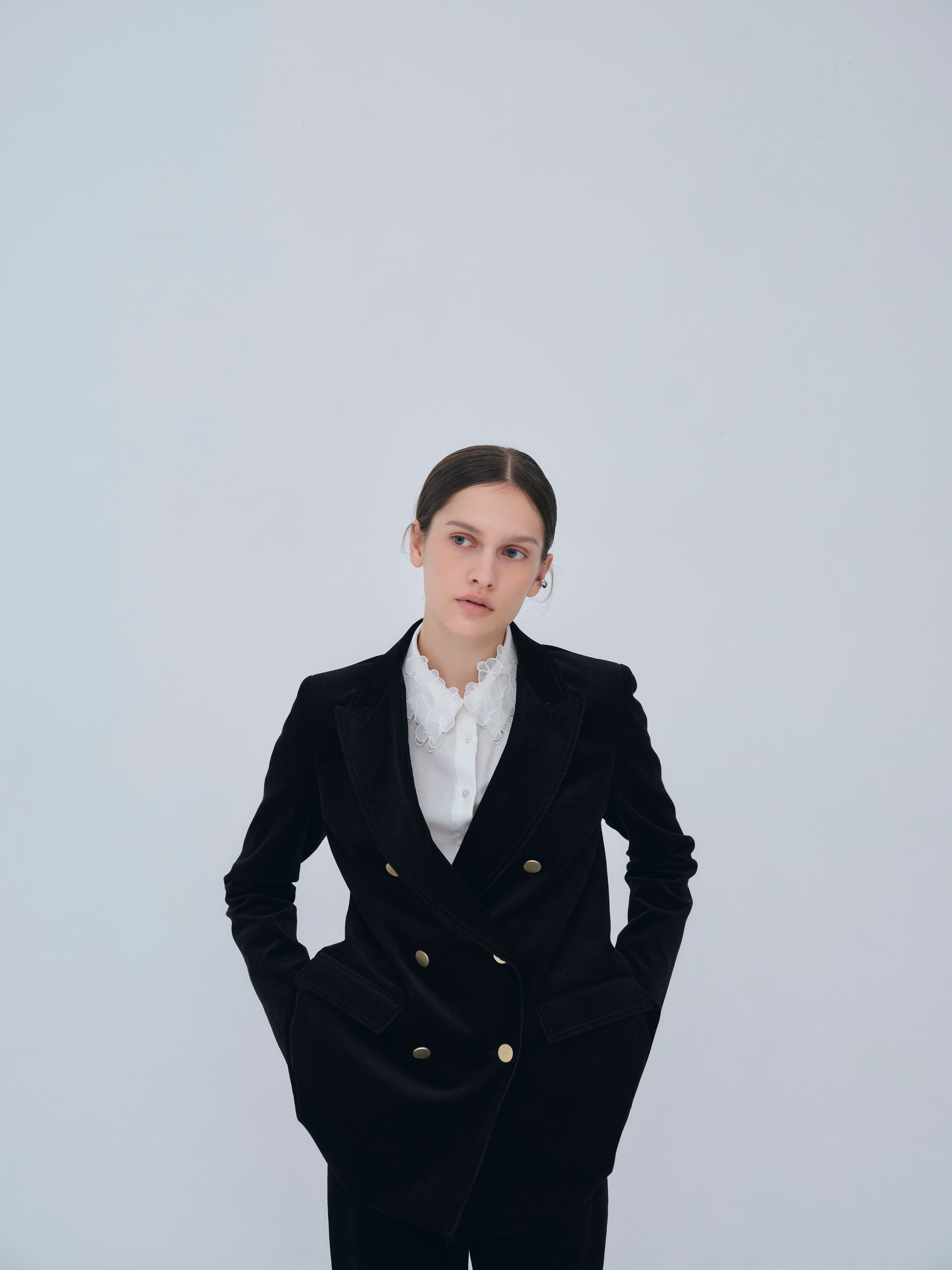 Double-breasted Corduroy Jacket