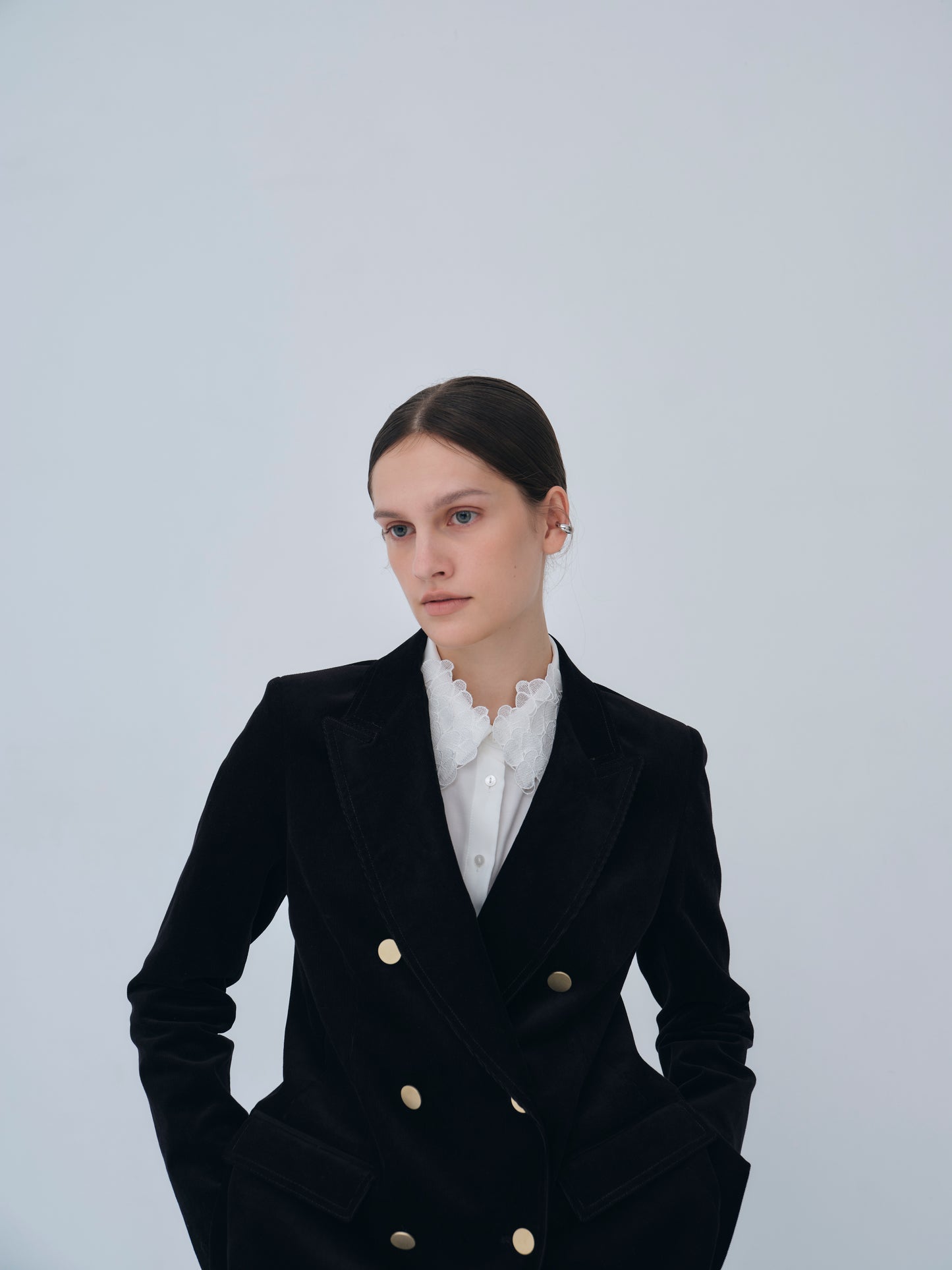 Double-breasted Corduroy Jacket