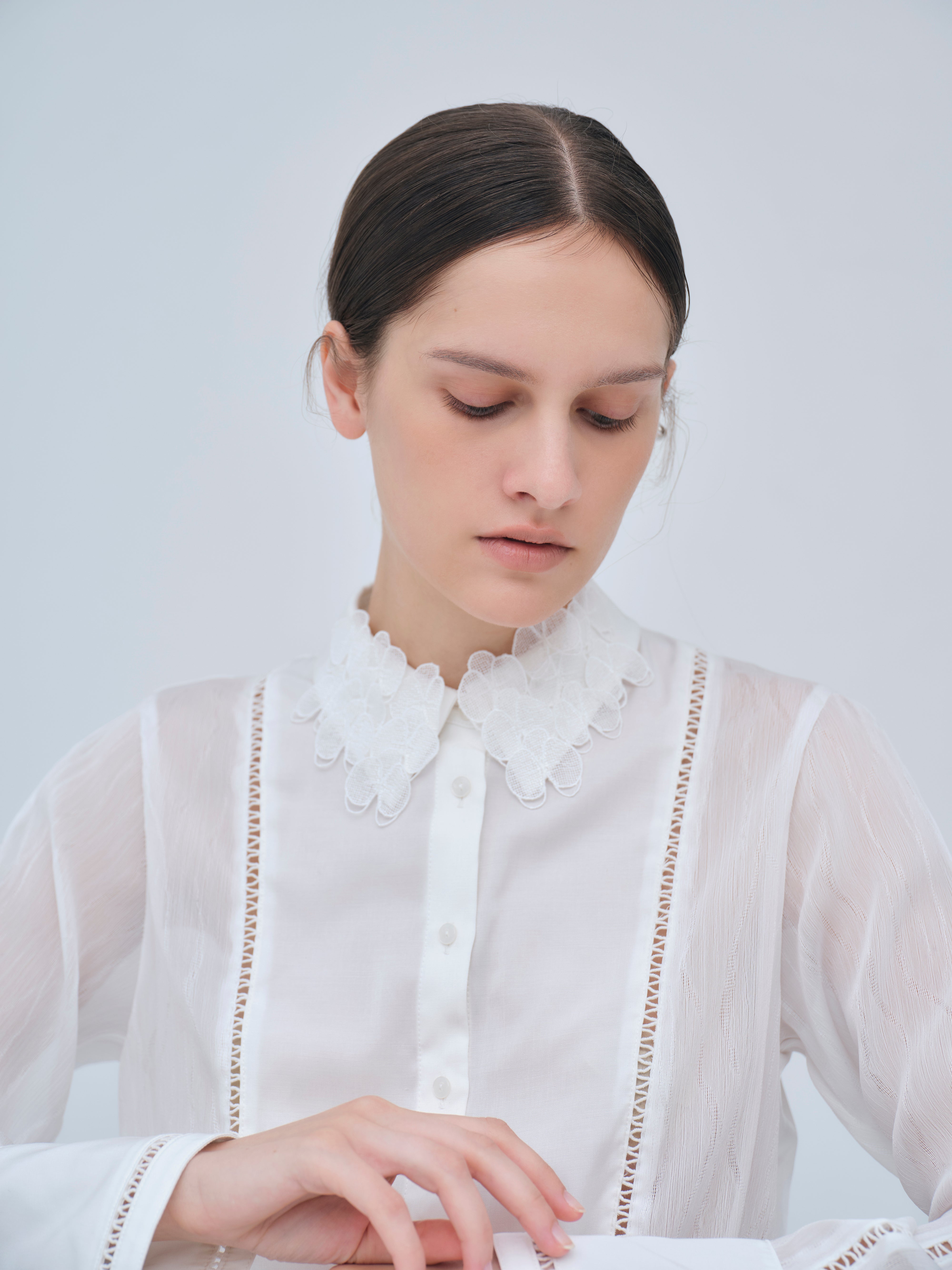 Orchid Embroidered Collar Shirt