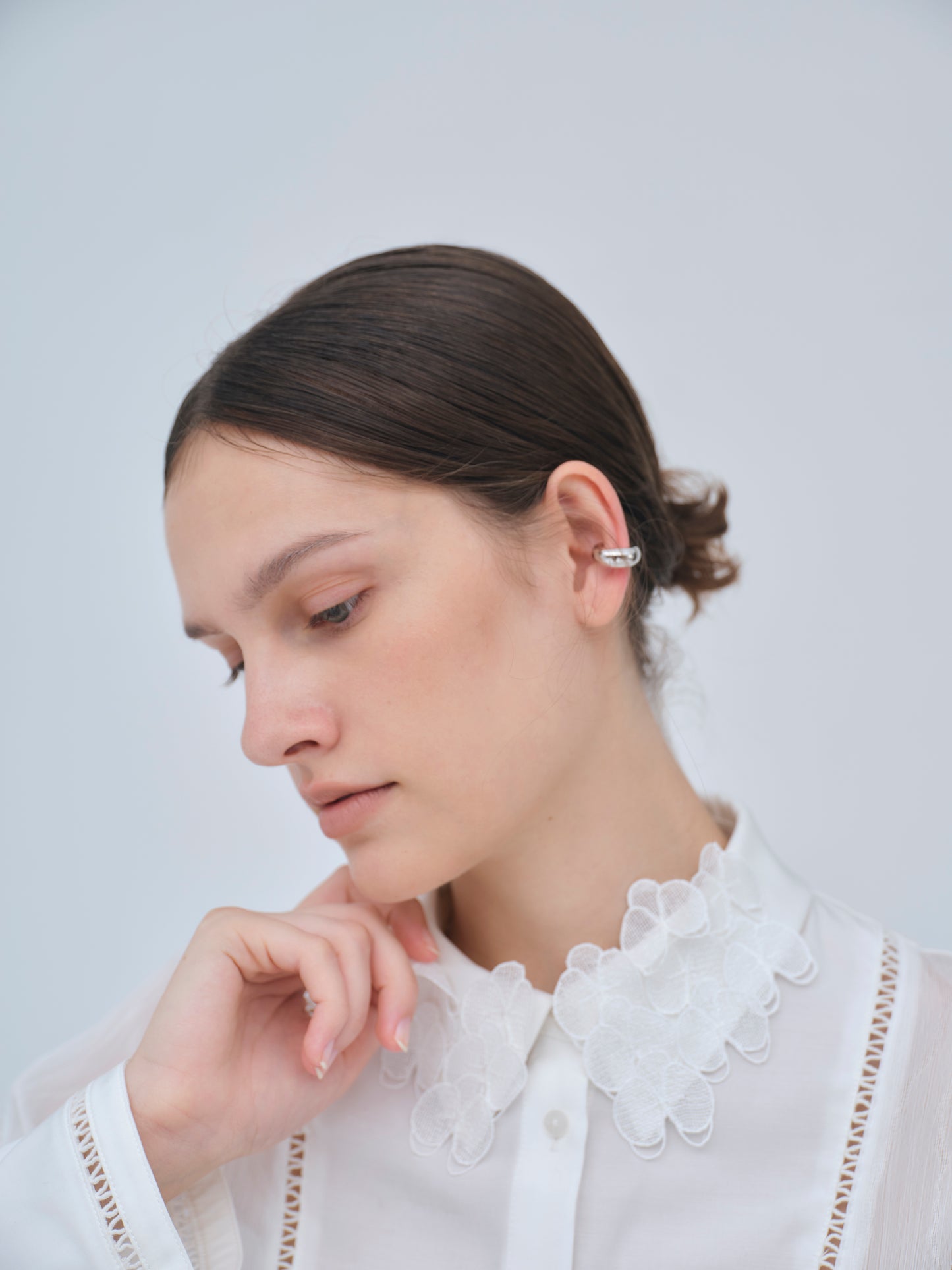 Orchid Embroidered Collar Shirt