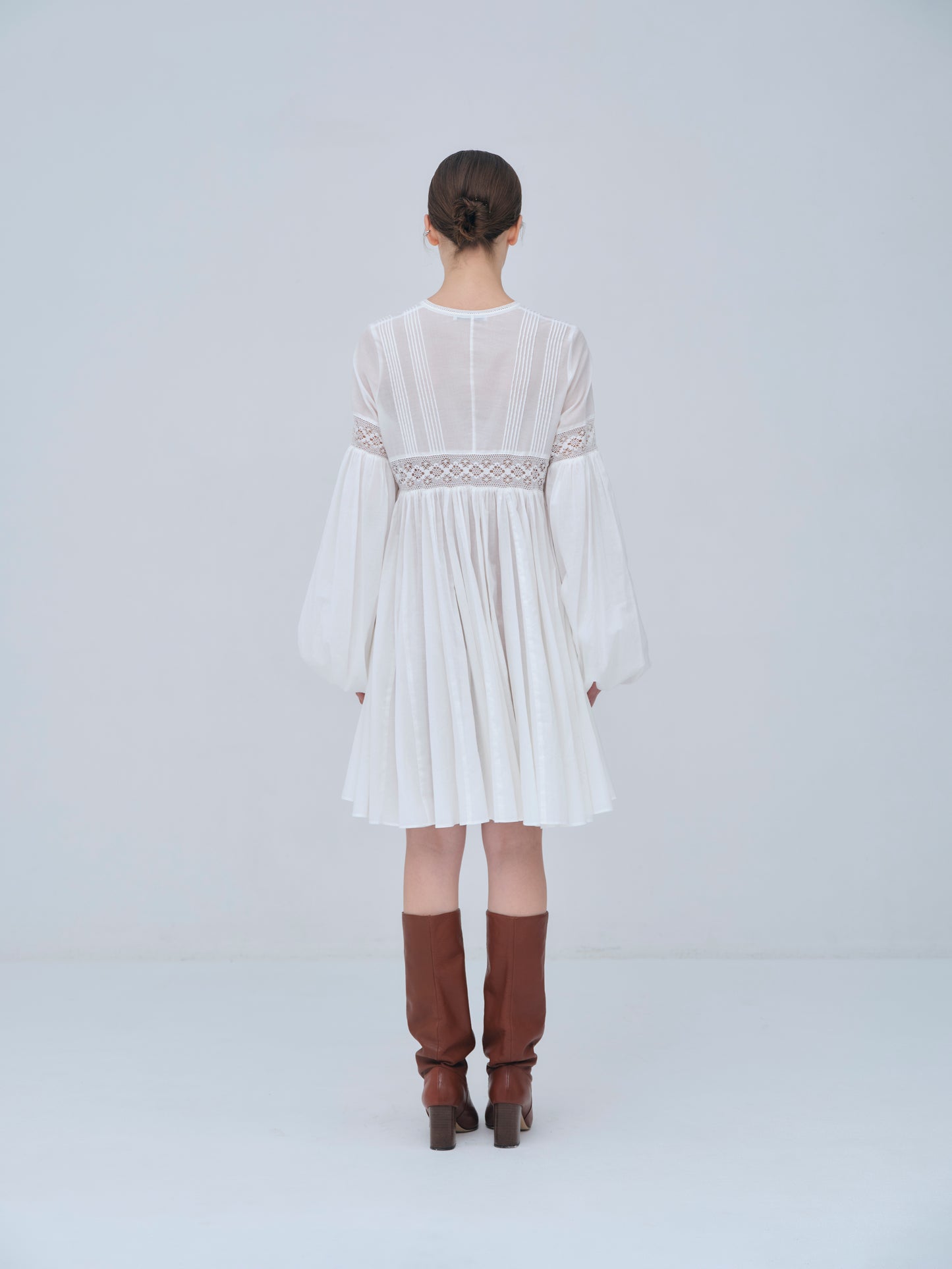 Yoke Lace Volume Dress
