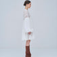 Yoke Lace Volume Dress