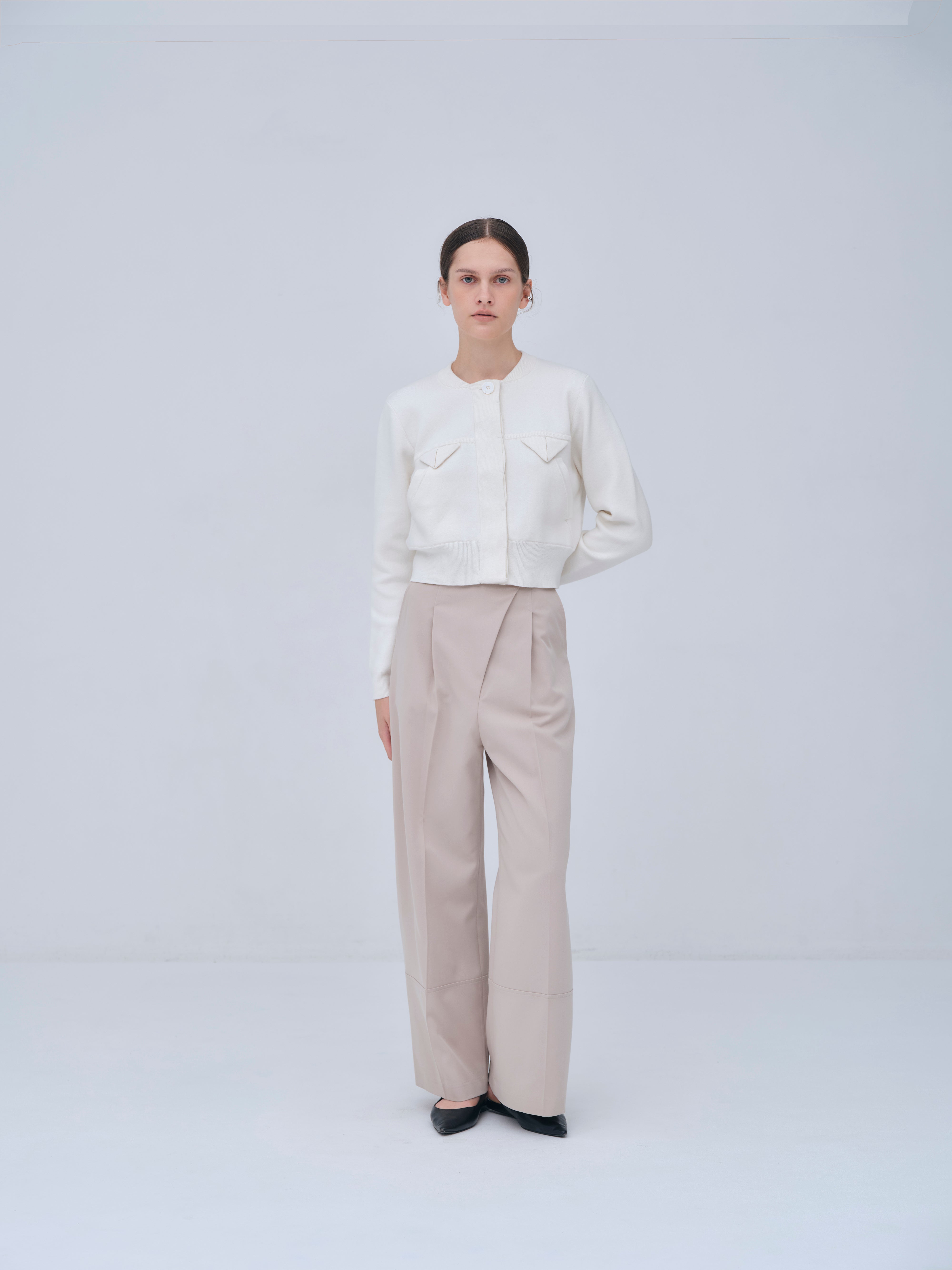 Compact Knit Cashmere Blouson