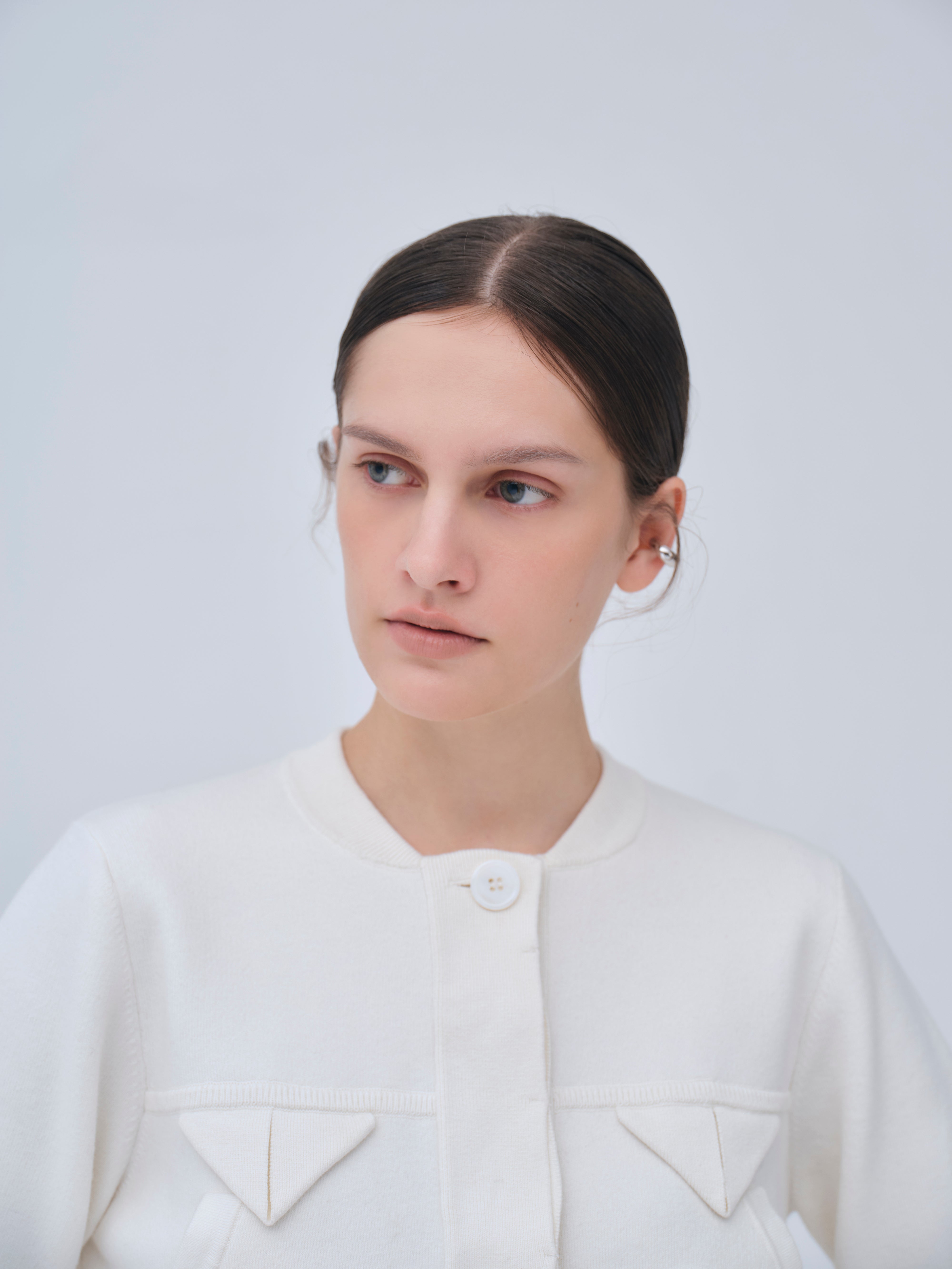 Compact Knit Cashmere Blouson