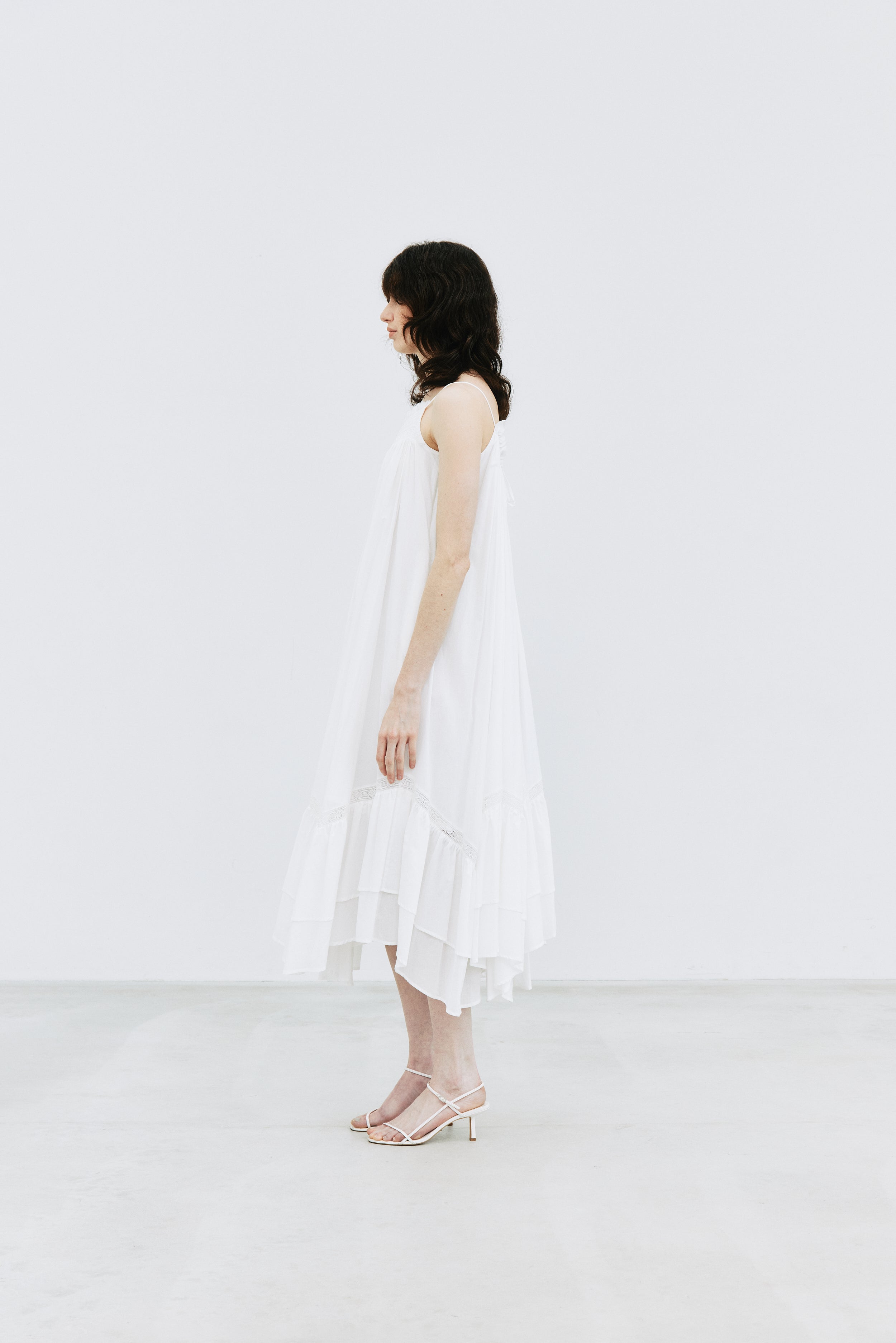 Smocking Lace Volume Dress