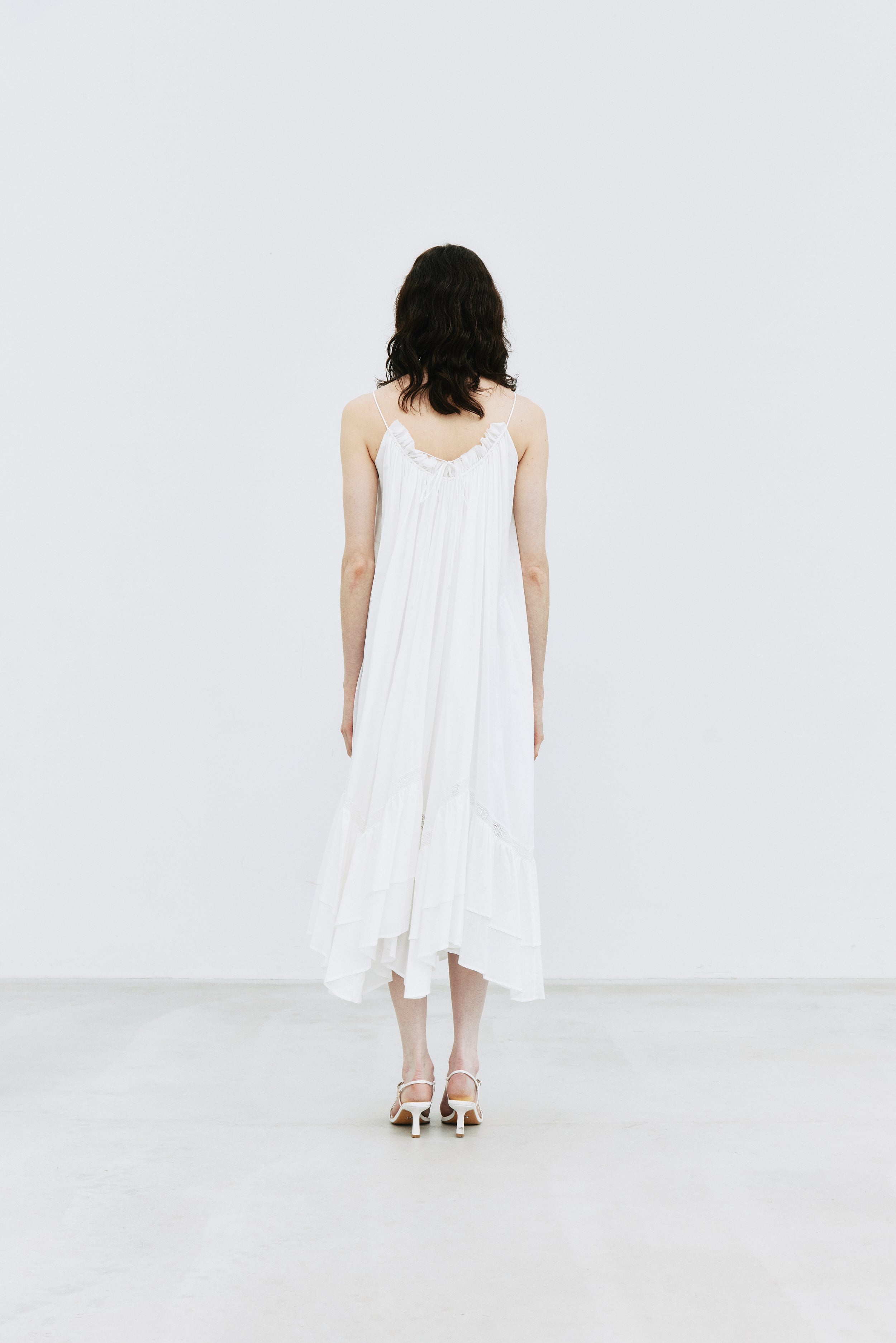 Smocking Lace Volume Dress