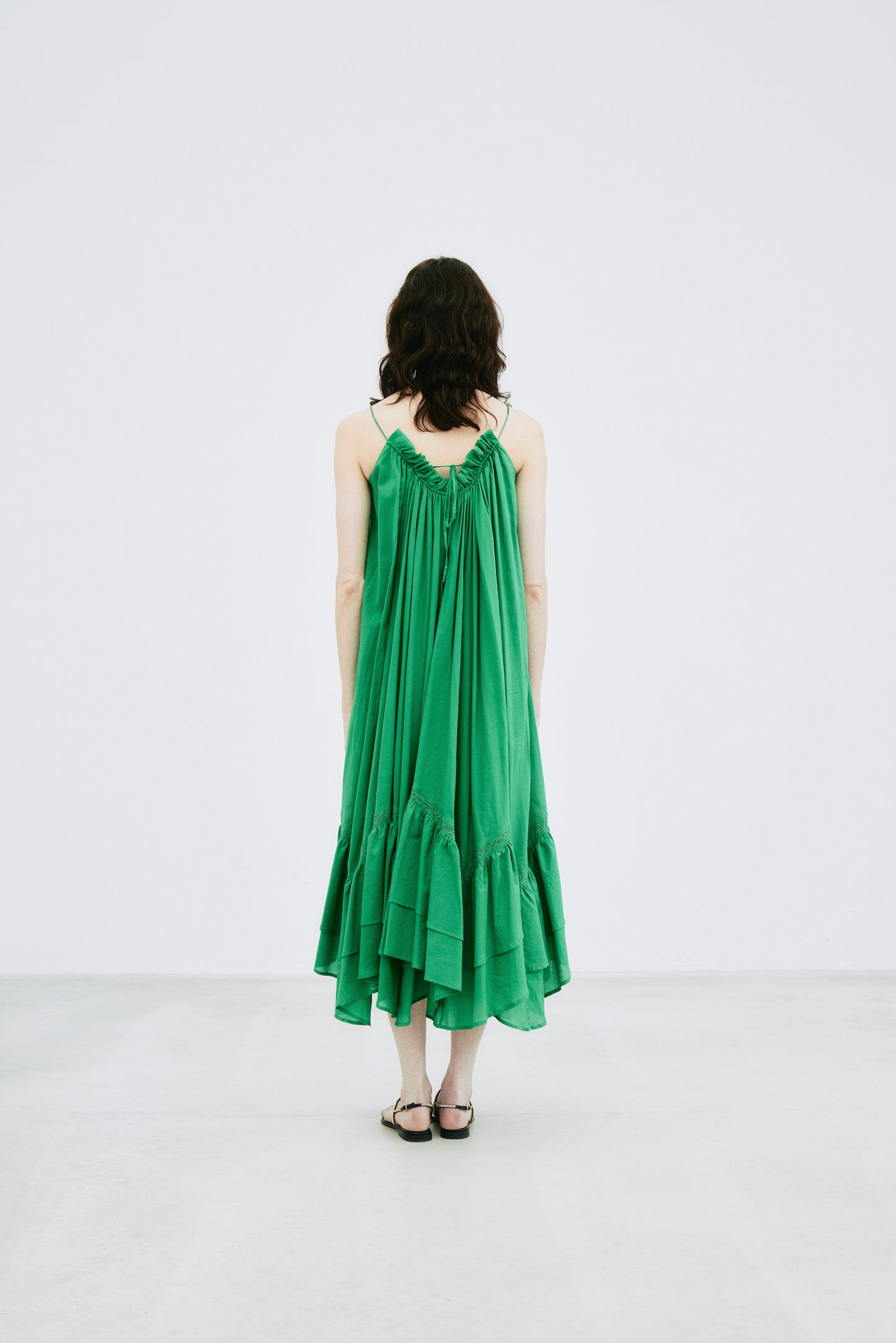 Smocking Lace Volume Dress