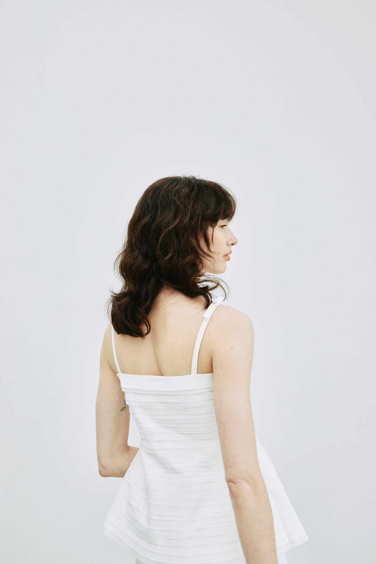 Layered Sculpt Peplum Top