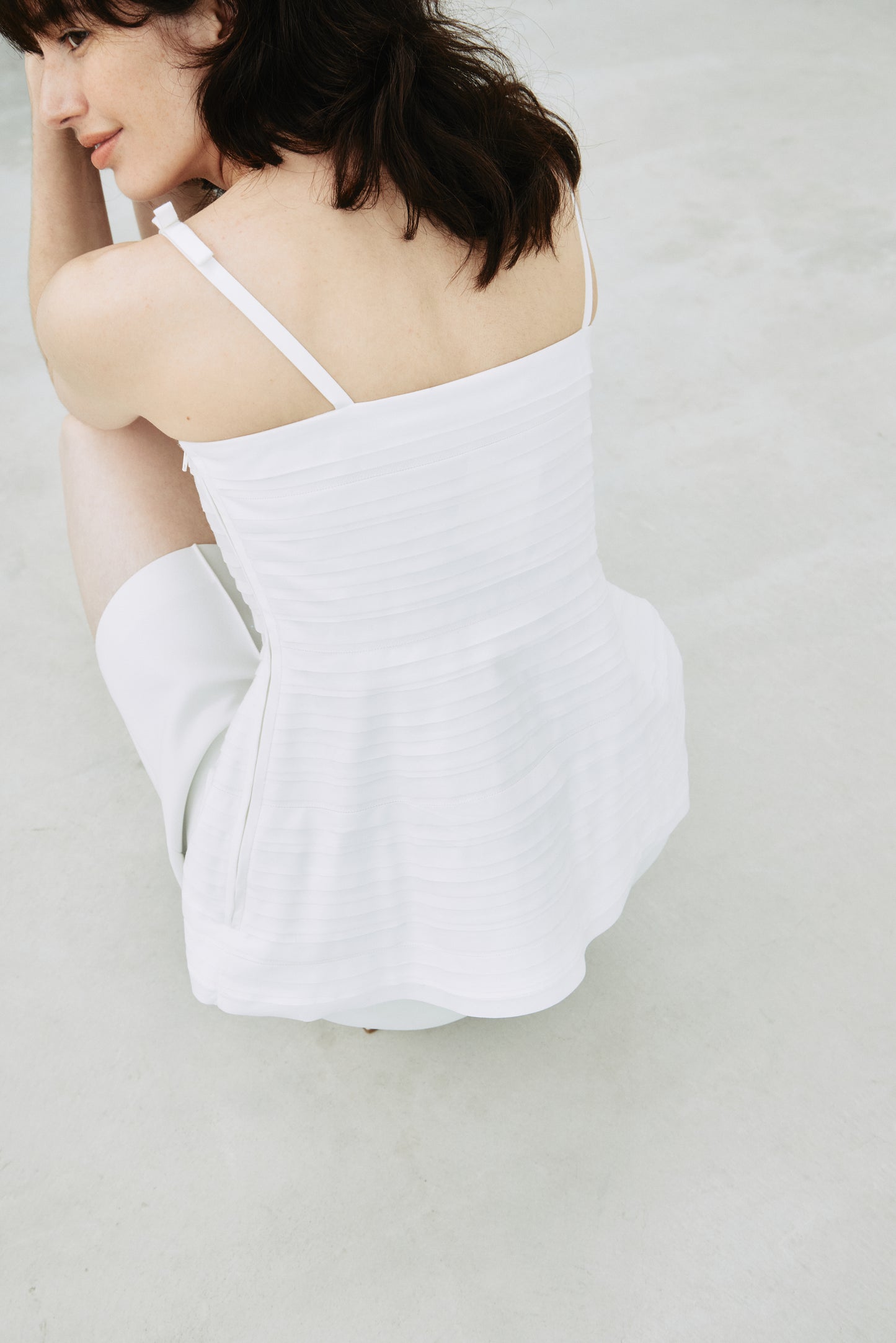 Layered Sculpt Peplum Top