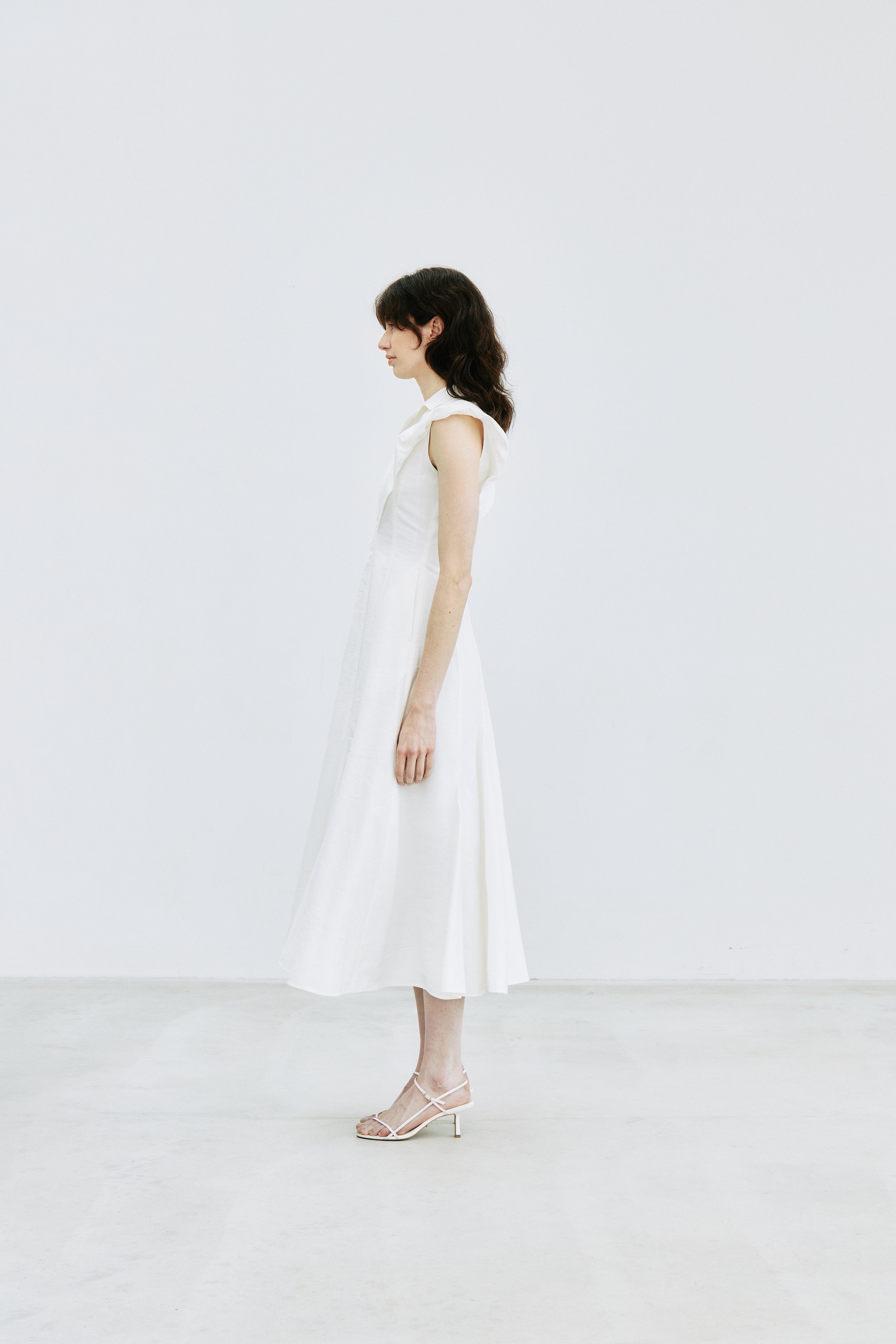 新品 L'AUBE BLANC Panel Flare Shirt Dress Panel Flare Shirt Dress – L'AUBE BLANC