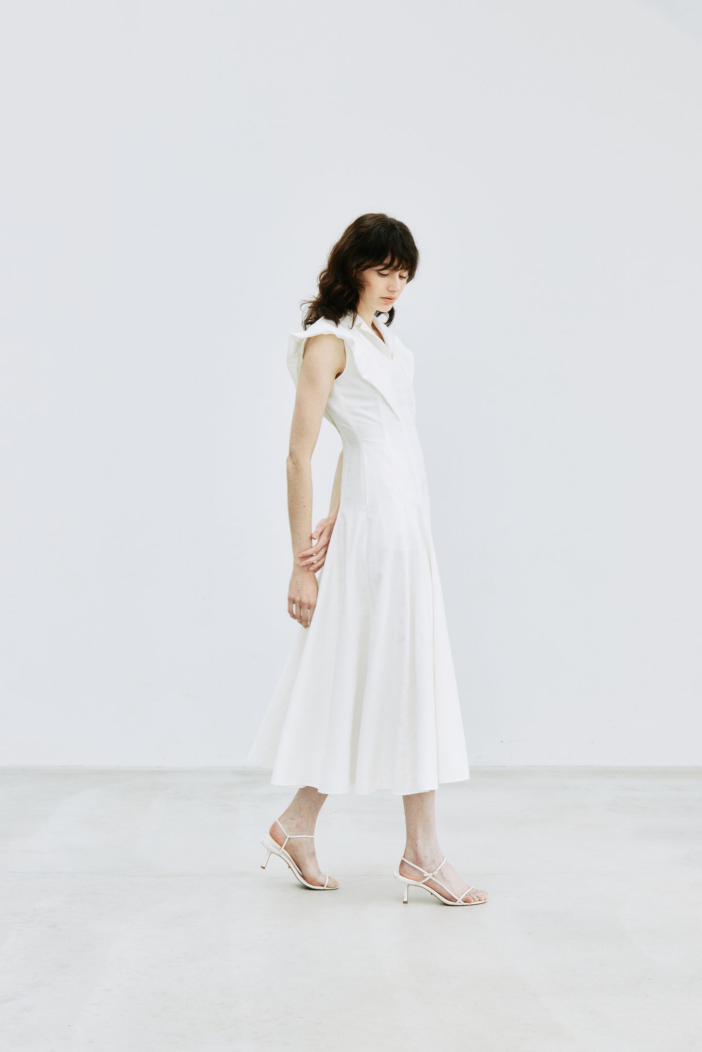 【予約販売】Panel Flare Shirt Dress