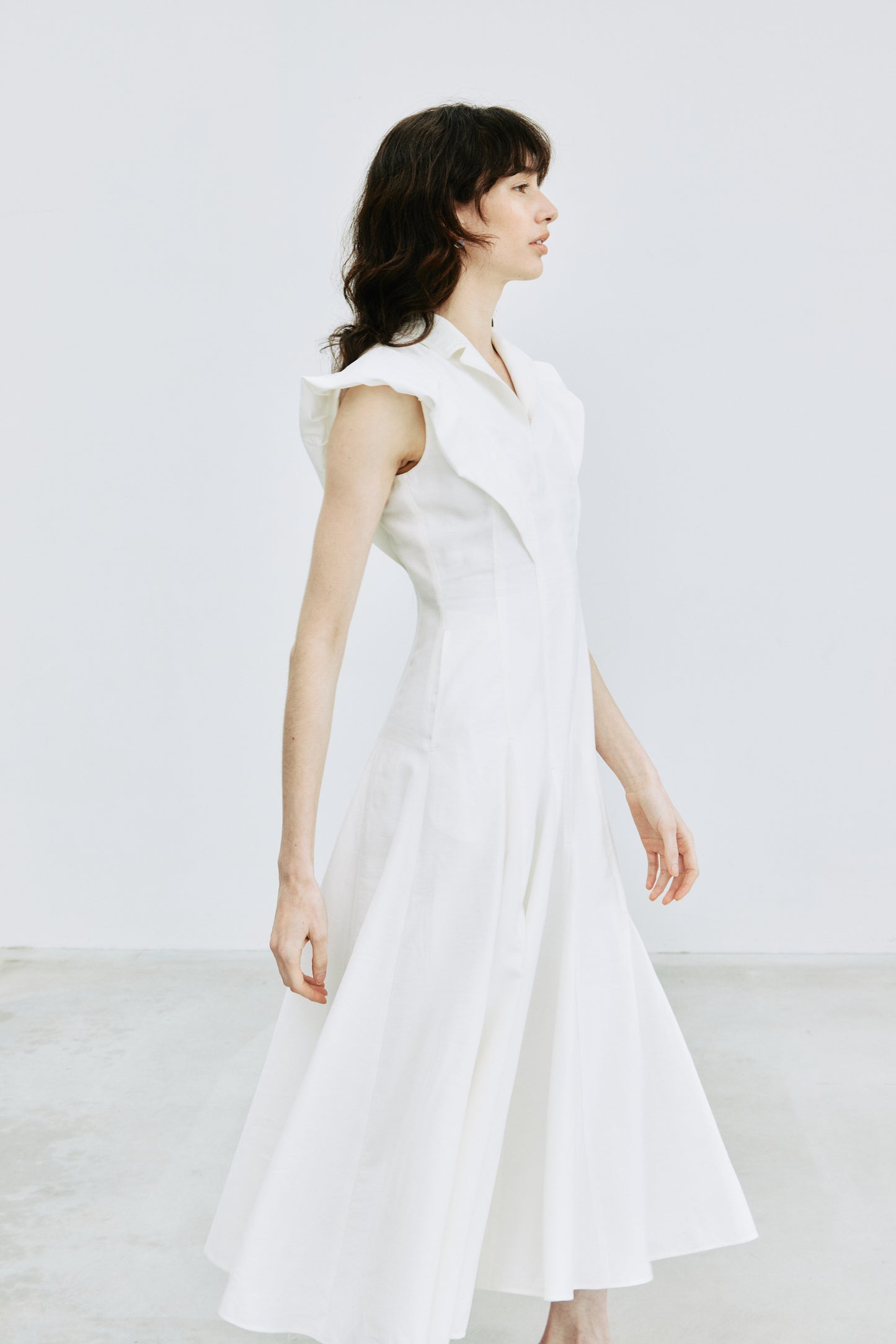 【予約販売】Panel Flare Shirt Dress