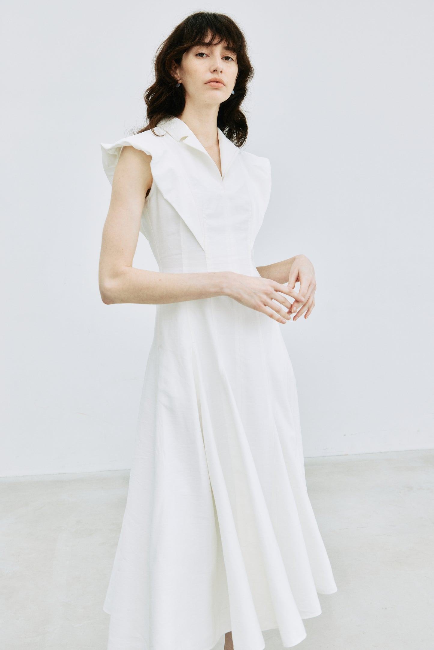 【予約販売】Panel Flare Shirt Dress