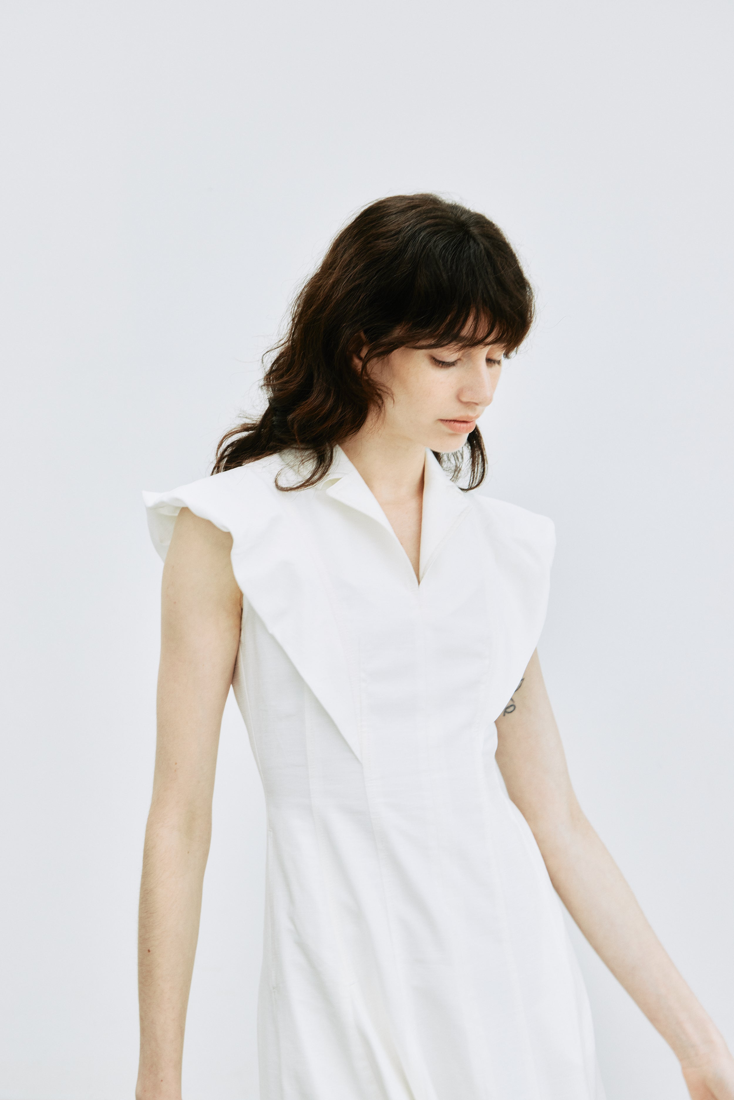予約販売】Panel Flare Shirt Dress – L'AUBE BLANC