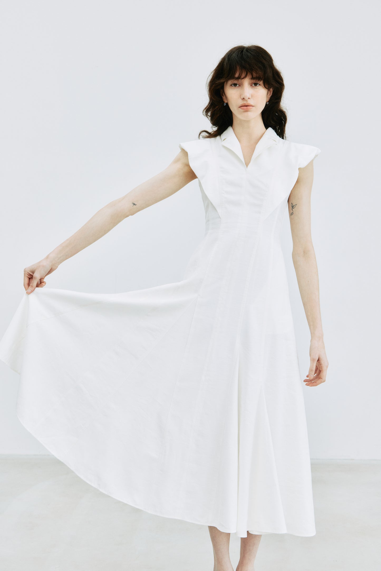 【予約販売】Panel Flare Shirt Dress