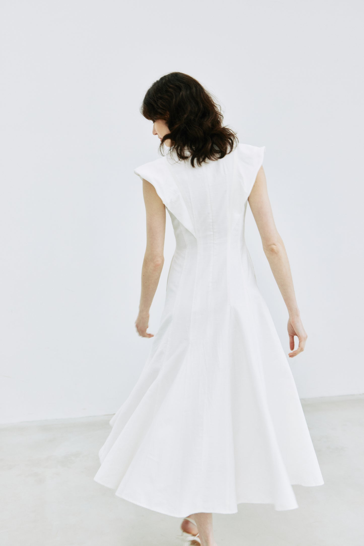 【予約販売】Panel Flare Shirt Dress