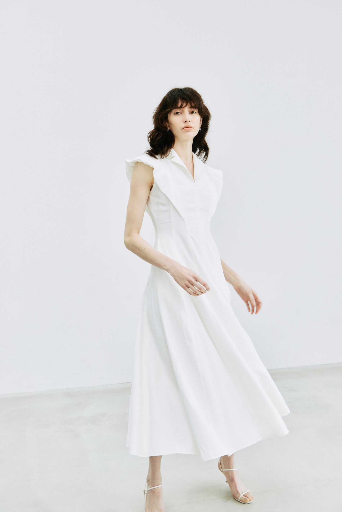 【予約販売】Panel Flare Shirt Dress