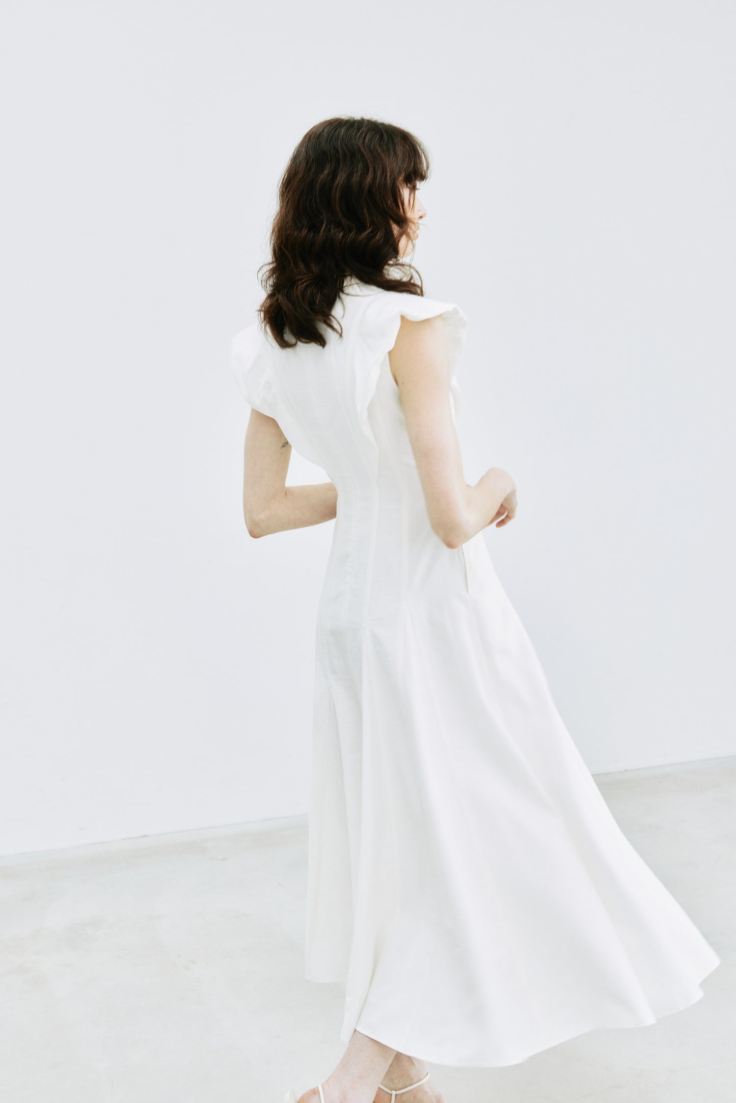 【予約販売】Panel Flare Shirt Dress