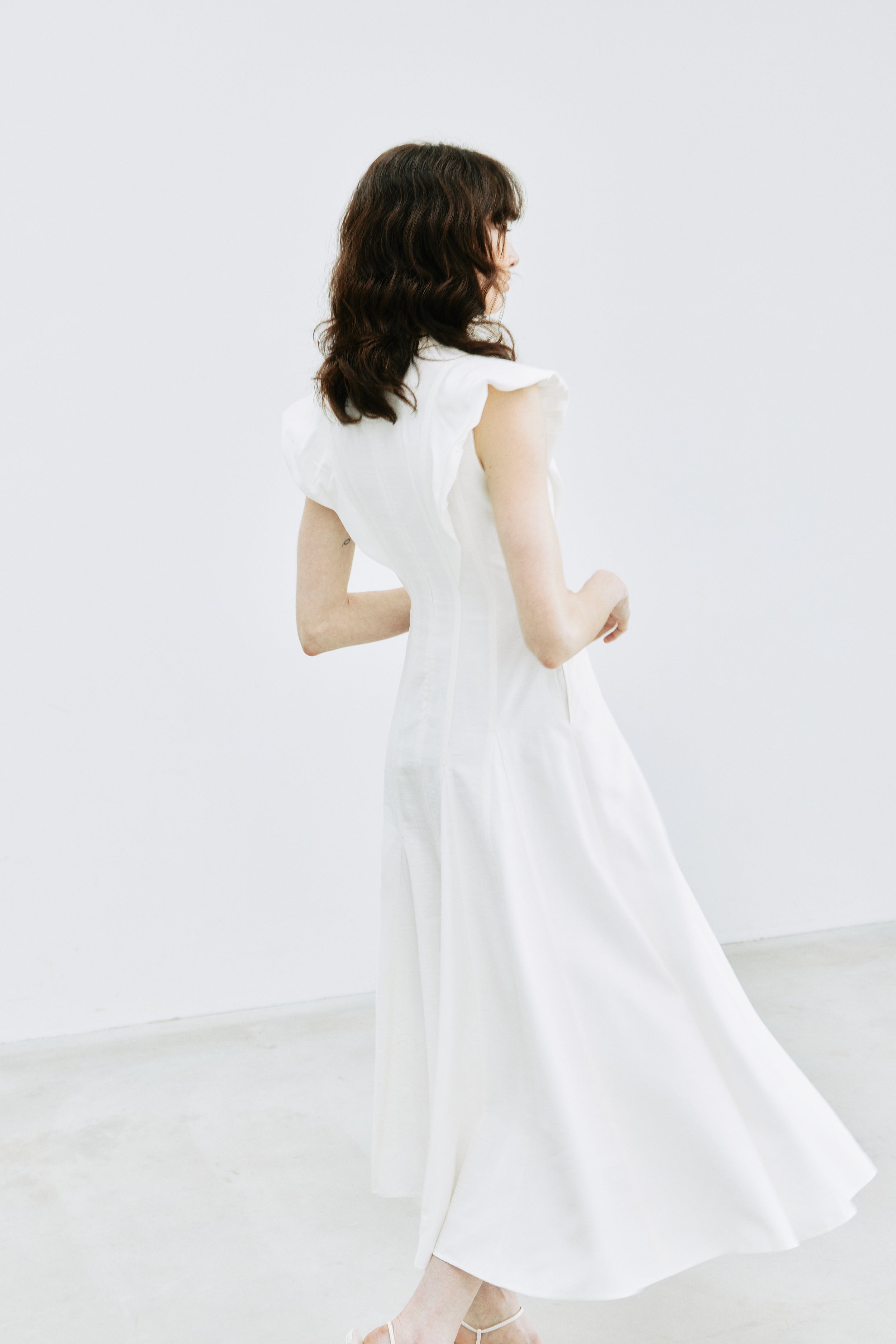 Panel Flare Shirt Dress